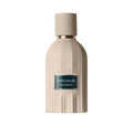 CR Signature Amouage Outlands Essence de Parfum in a textured beige bottle with a dark label and matching cap.