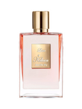 CR Signature Kilian Paris Love Don't Be Shy eau de parfum in a glass bottle with a gold cap against a dark background