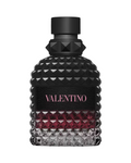 CR Signature Valentino Born In Roma Uomo Intense Eau de Parfum in a black glass bottle with iconic rockstud detailing