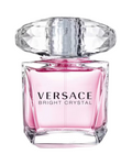 CR Signature Versace Bright Crystal Eau de Toilette i en elegant rosa glassflaske med en stor krystallignende kork