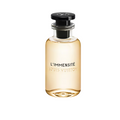 CR Signature Louis Vuitton L'Immensité Eau de Parfum in a clear glass bottle with a black cap and golden fragrance.